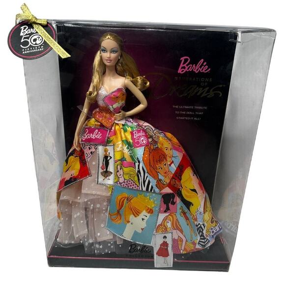 New in Box Collector Vintage Barbie 50th Anniversary Generation of Dreams Doll - Picture 1 of 12